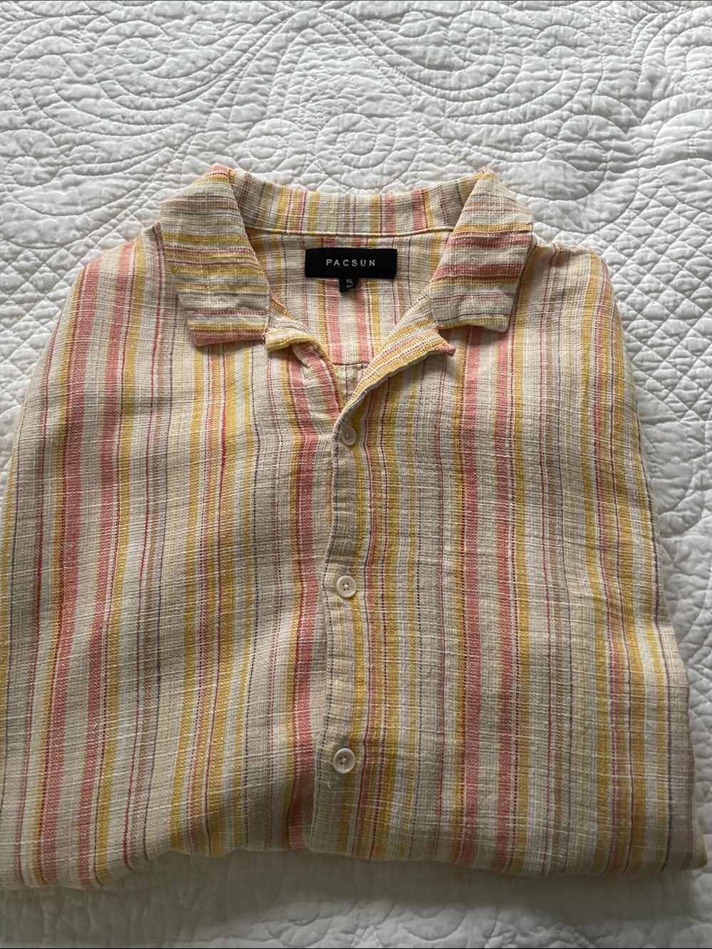 PacSun Short Sleeve Striped Button-Up. Xl, excellent condition.